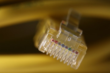 Markoaufnahme Netzwerkstecker
