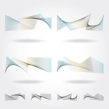 Abstract wave design element
