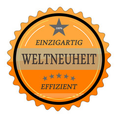 ql69 QualityLabel - Einzigartig Weltneuheit Effizi. orange g2046