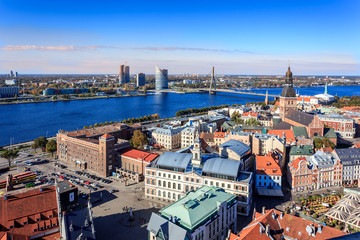 Fototapeta na wymiar Riga downtown view