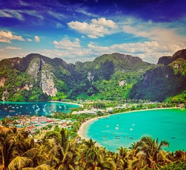 Green tropical island