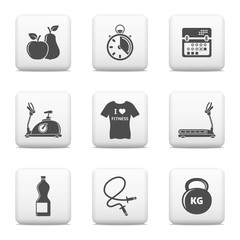 Vector fitness icons