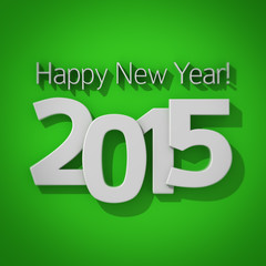 Green greeting card 2015