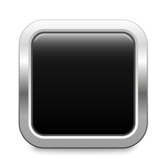 Square template - black metallic button