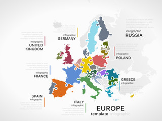 Europe map - 71555689