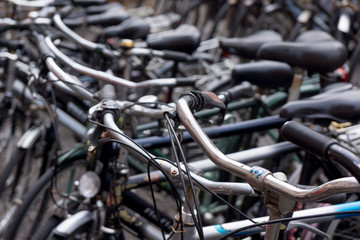 Fototapeta na wymiar Old Dutch bikes