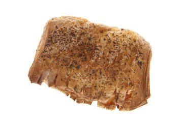 Bakery product photographed on isolated on white background