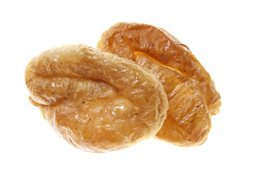 Bakery products photographed on isolated on white background