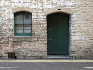 Old doorway and window