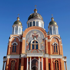 Fototapeta na wymiar Holy Protection Church in Obolon, Kiev