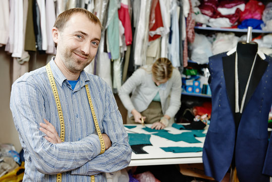 Male tailor portrait