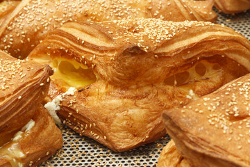 Bakery products in bakery shop