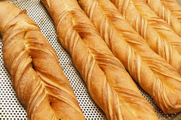 Bakery products in bakery shop