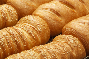 Bakery products in bakery shop