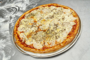 Pizza in bakery shop