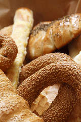 Bakery products in bakery shop