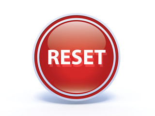 reset circular icon on white background