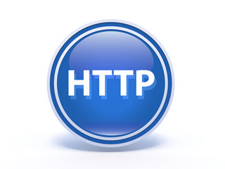 http circular icon on white background