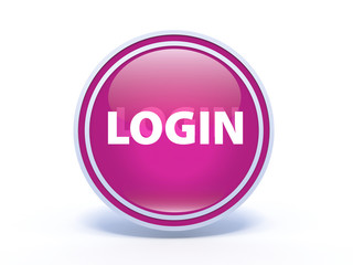 login circular icon on white background