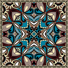 Traditional ornamental floral paisley bandanna. You can use this