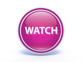 watch circular icon on white background