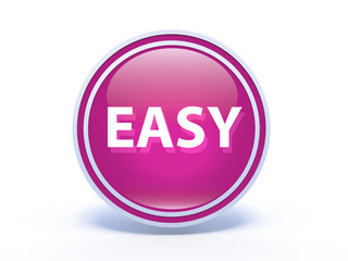 easy circular icon on white background