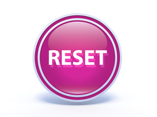 reset circular icon on white background