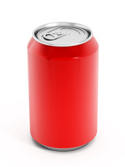 Red soda can