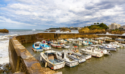 Fototapeta na wymiar Old port of Biarritz - France, Aquitaine