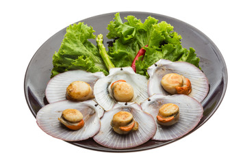 Grilled scallops