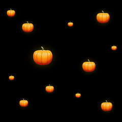 Pumpkin halloween pattern vector