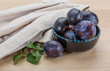 Ripe fresh plum