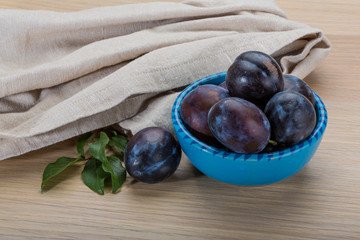Ripe fresh plum
