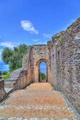 Grotto Catullus at the Lake Garda in Sirmione