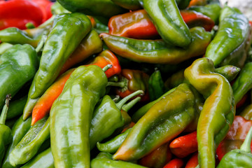 colorful pepper group from marketplace
