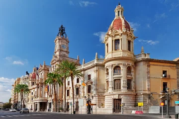 Tuinposter Cityscape historical places  of Valencia - city in Spain. © BRIAN_KINNEY