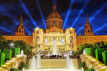 Obraz premium The National Palace in Barcelona.Spain.