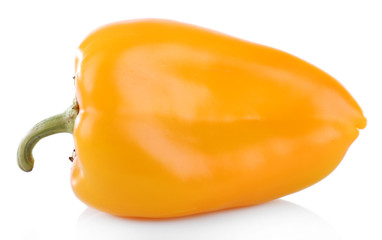 Yellow pepper isolated on white