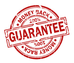 guarantee stamp isolated on white background