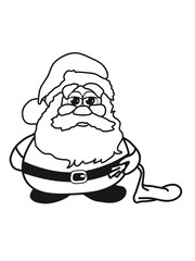 Weihnachtsmann Zipfelm&uuml;tze traurig sack