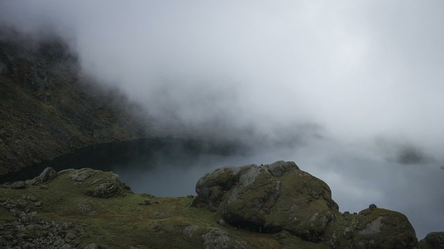 Lake cloudscape time lapse