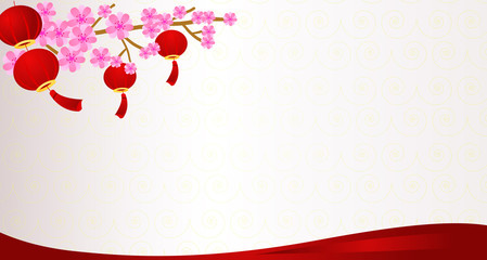 Traditional Chinese lanterns background