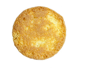 sponge biscuit on white background