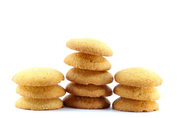 Fototapeta na wymiar sponge biscuit on white background