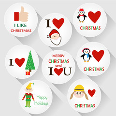 Christmas badges