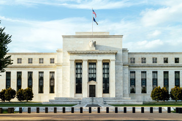 Fototapeta na wymiar Federal Reserve Building, Washington DC, USA.