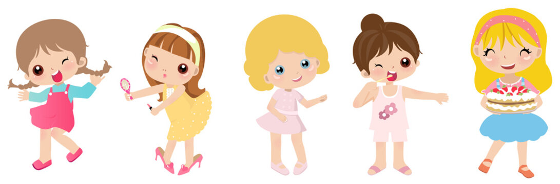 Five little girls
