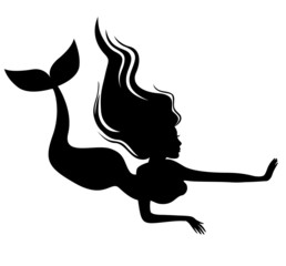 Silhouette mermaid