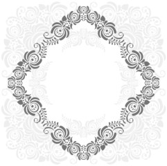 grey and white vintage frame