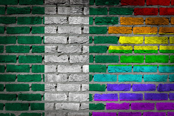 Dark brick wall - LGBT rights - Nigeria